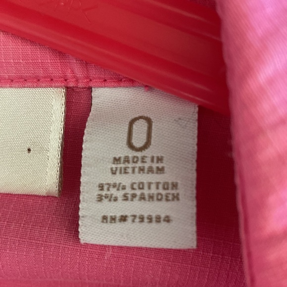 Chicos Hyper Pink Ricki Utility Button Down Short Sleeve Jacket - Picture 13 of 14